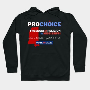 Pro Choice Mississippi (light on dark) Hoodie